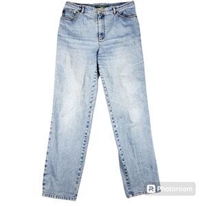 Lauren Ralph Lauren Jeans Co Denim Jeans Size 10 Premium Fabrication, Distressed